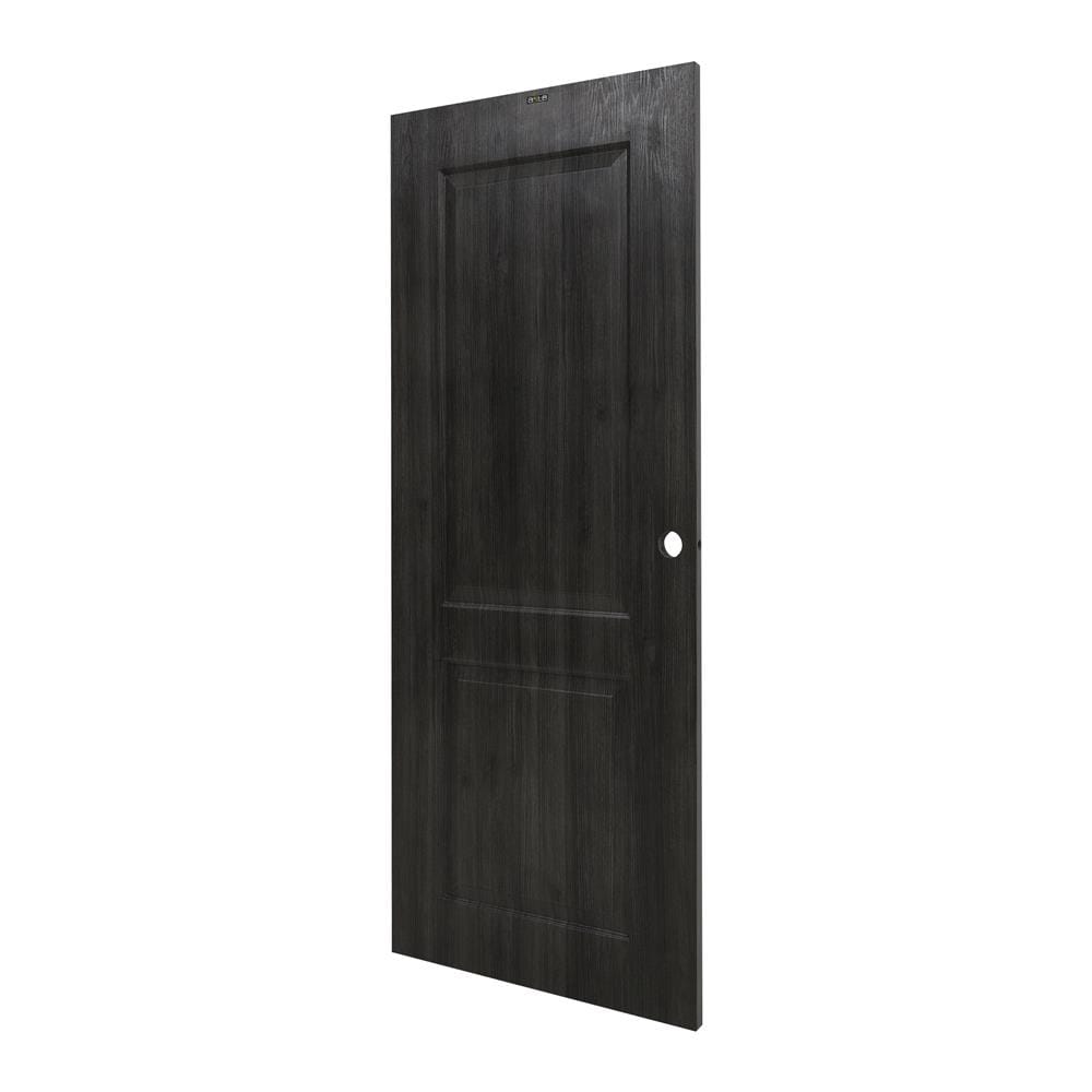 ประตูภายใน UPVC AZLE PZ04 80X200 ซม. สี SMOKE GREY เจาะลูกบิด