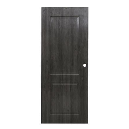 ประตูภายใน UPVC AZLE PZ04 80X200 ซม. สี SMOKE GREY เจาะลูกบิด