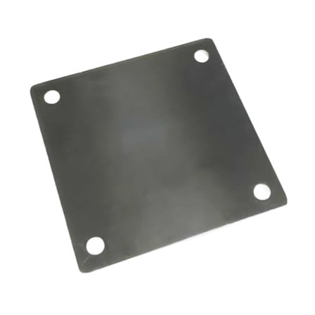 แผ่นเหล็กเพลทเจาะรู 6 มม. MEGA STEEL 5x5 นิ้ว_0
