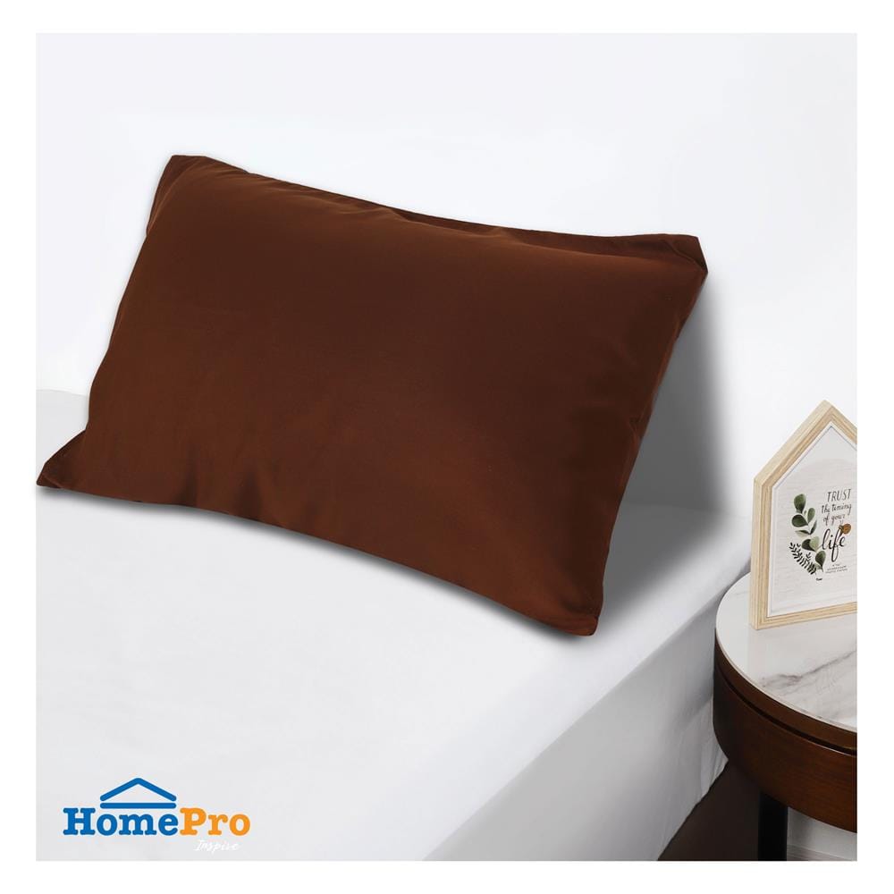 ปลอกหมอนหนุน ME LIVING MICROFIBER สีน้ำตาล