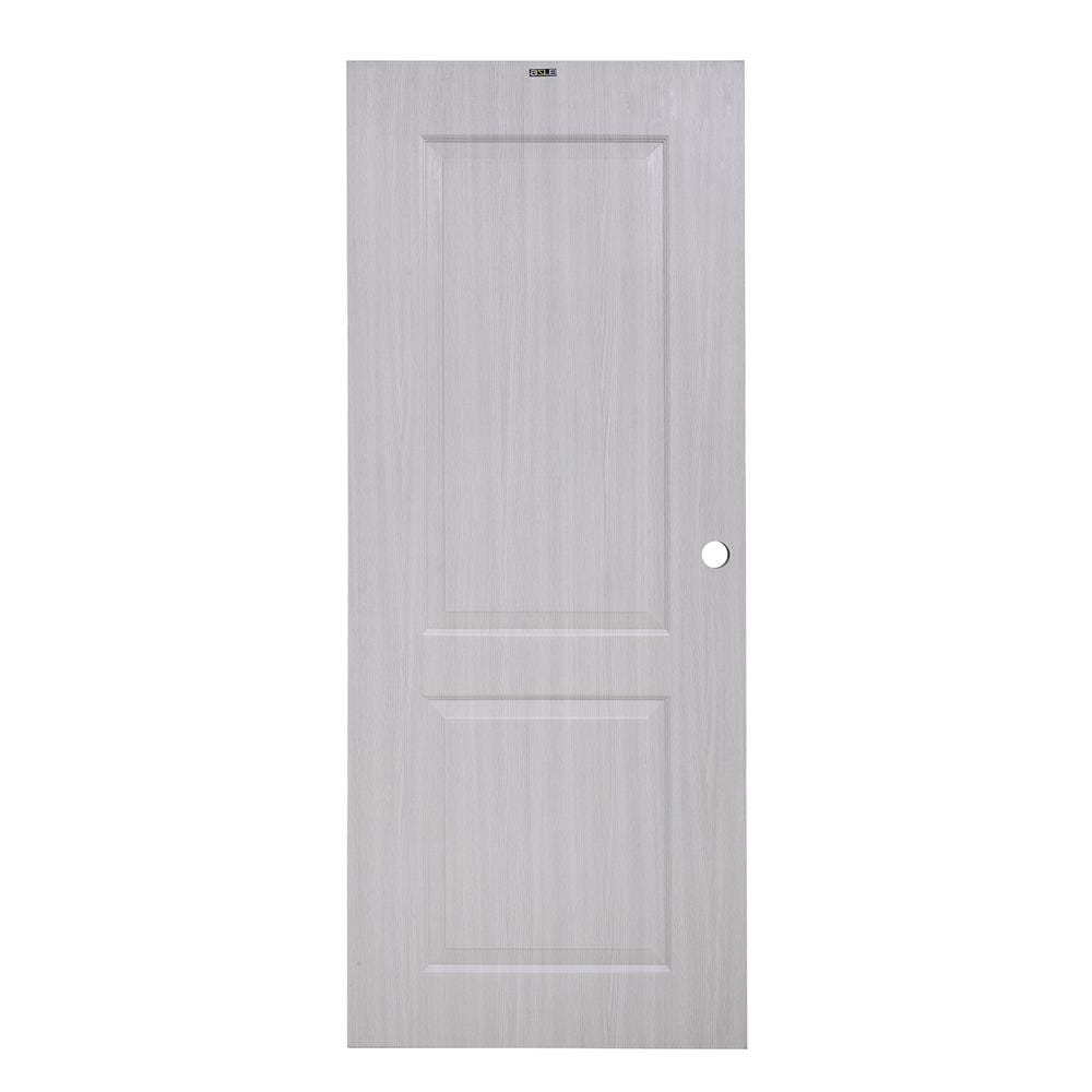 ประตูภายใน UPVC AZLE PZ04 80X200 ซม. สี WHITE GREY เจาะลูกบิด