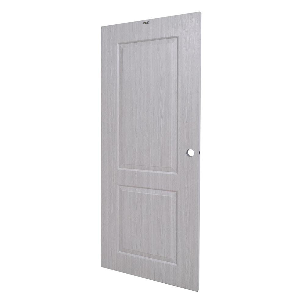 ประตูภายใน UPVC AZLE PZ04 80X200 ซม. สี WHITE GREY เจาะลูกบิด