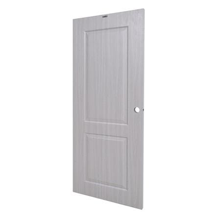 ประตูภายใน UPVC AZLE PZ04 80X200 ซม. สี WHITE GREY เจาะลูกบิด_1