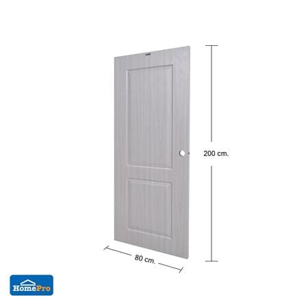 ประตูภายใน UPVC AZLE PZ04 80X200 ซม. สี WHITE GREY เจาะลูกบิด_5