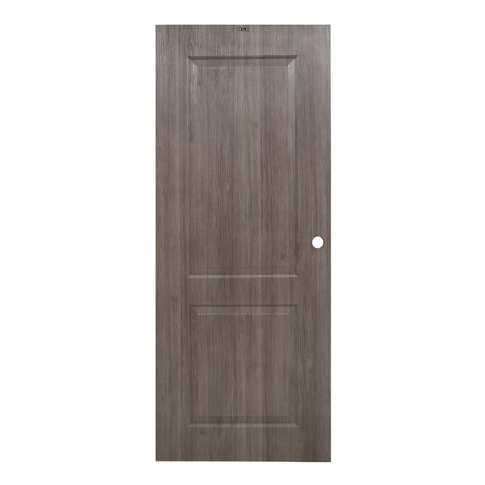 ประตูภายใน UPVC AZLE PZ04 80X200 ซม. สี TEXES OAK เจาะลูกบิด