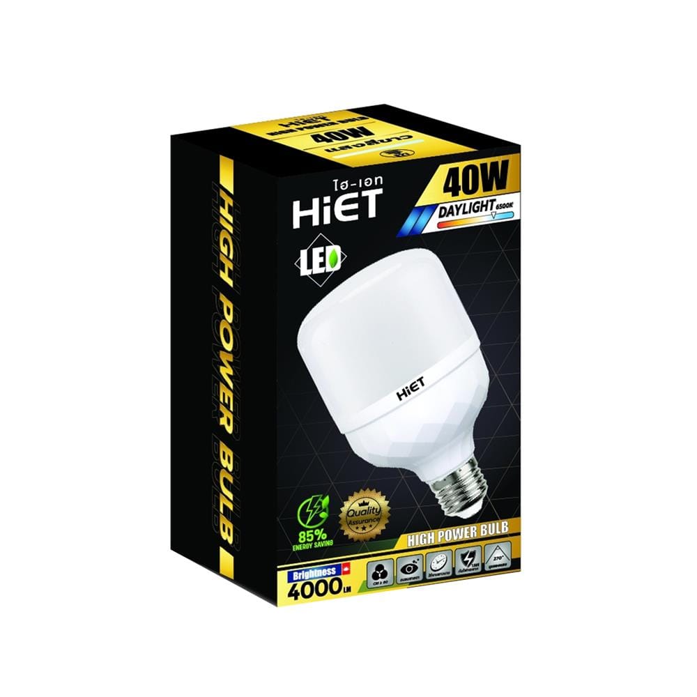หลอด LED HIET HIGH POWER BULB 40 วัตต์ DAYLIGHT E27