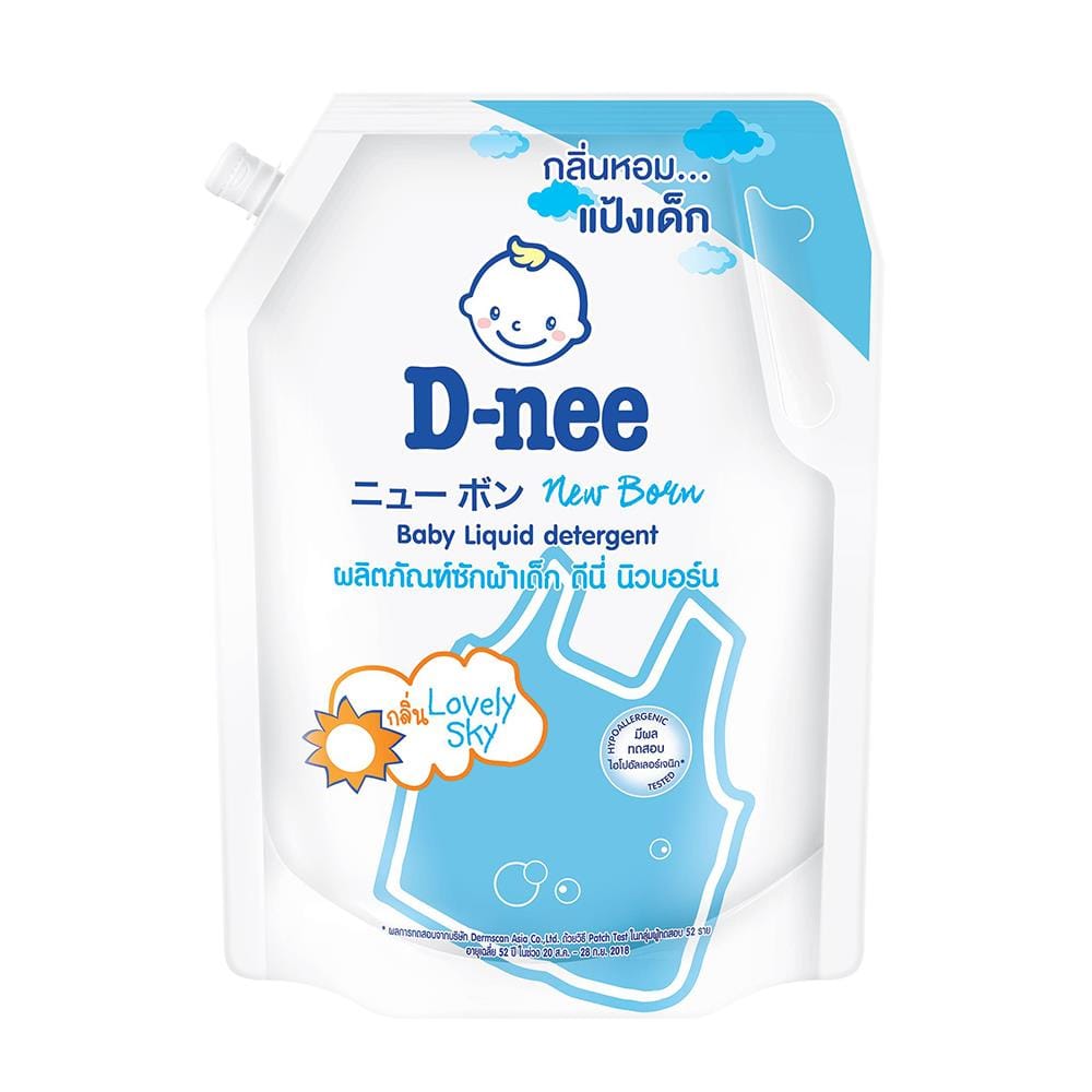 น้ำยาซักผ้าเด็ก D-NEE นิวบอร์น 1,300 มล. เลิฟลี่ สกาย