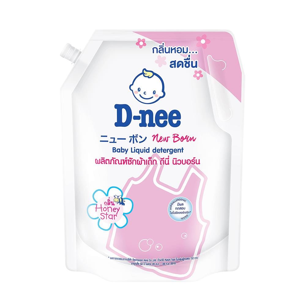 น้ำยาซักผ้าเด็ก D-NEE นิวบอร์น 1,300 มล. ฮันนี่ สตาร์