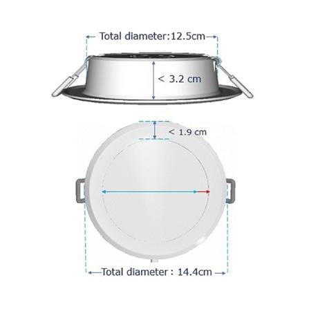 ดาวน์ไลท์ LED PANASONIC NNV70067WE1A 5 นิ้ว 12 วัตต์ DAYLIGHT สีขาว_6
