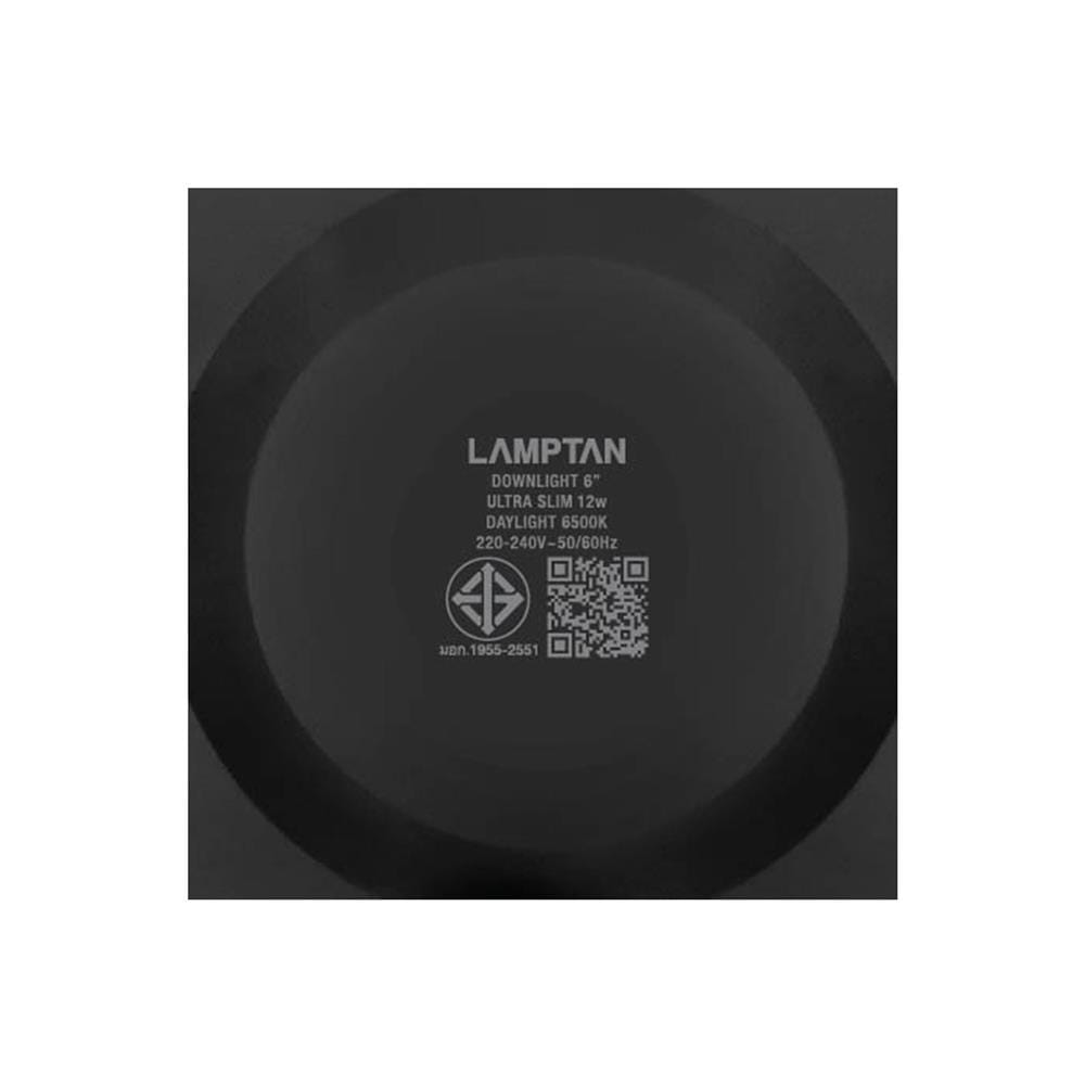 ดาวน์ไลท์ LED LAMPTAN CLICK&GO 6 นิ้ว 12 วัตต์ DAYLIGHT สีดำ