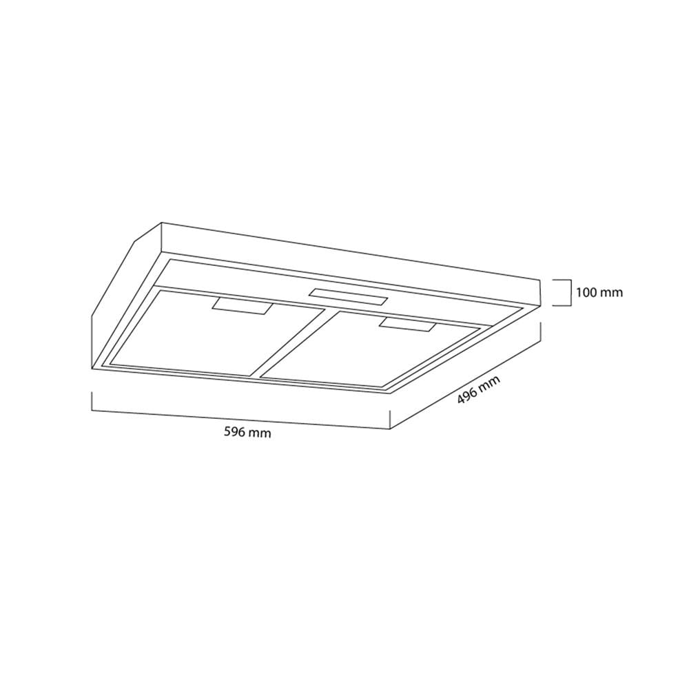 เครื่องดูดควันมาตรฐาน RINNAI RH-S65A-SSVR 60 ซม.