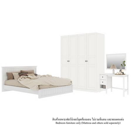 ชุดห้องนอน 6 ฟุต KONCEPT MONETA สีขาว_0