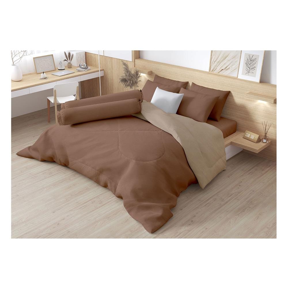 ชุดผ้าปูที่นอน 6 ฟุต 6 ชิ้น FROLINA MICROTEX SF026