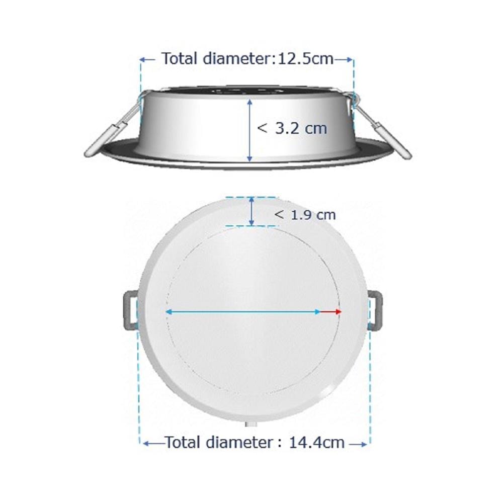 ดาวน์ไลท์ LED PANASONIC NNV70047WE1A 5 นิ้ว 12 วัตต์ COOL WHITE สีขาว