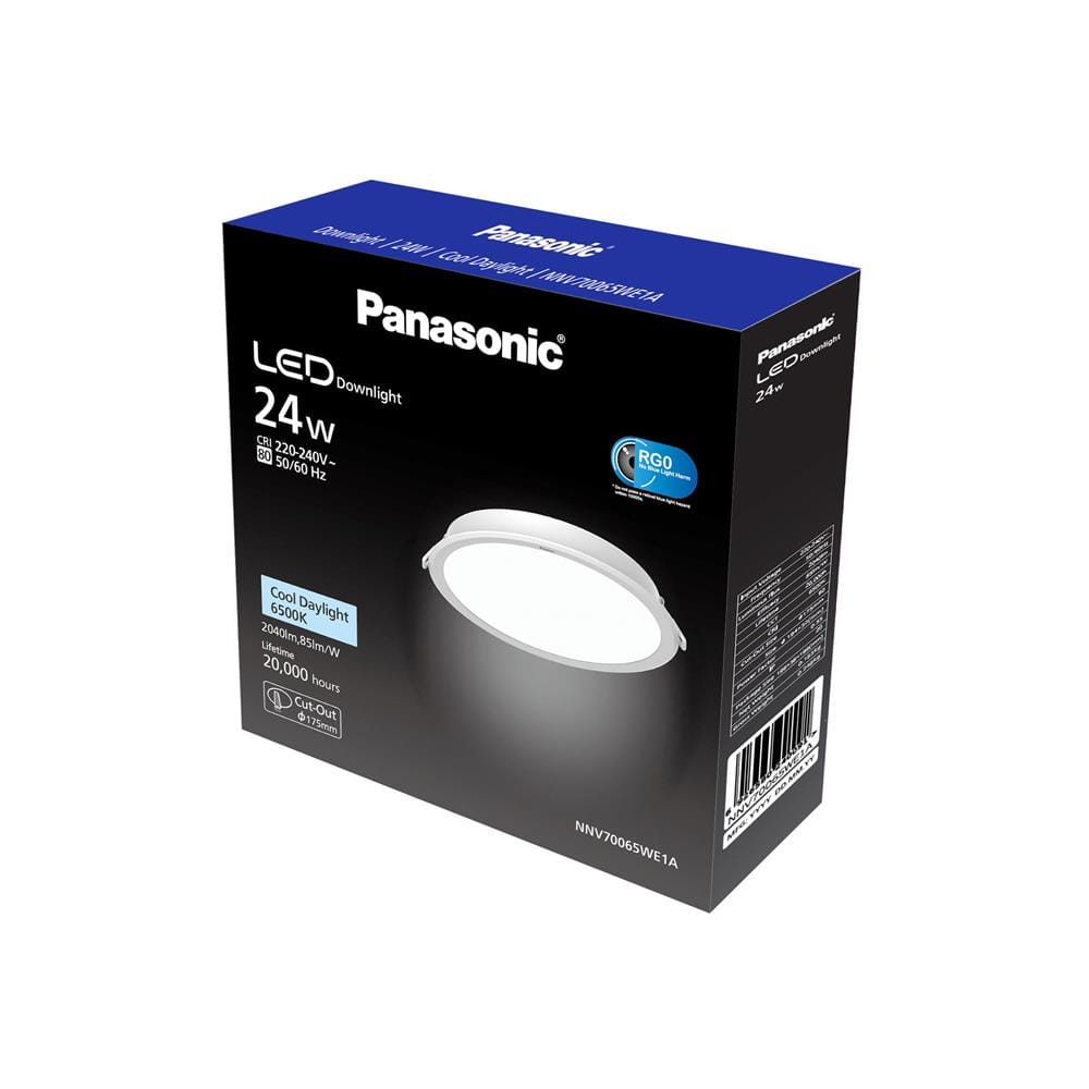 ดาวน์ไลท์ LED PANASONIC NNV70065WE1A 6.8 นิ้ว 24 วัตต์ DAYLIGHT สีขาว