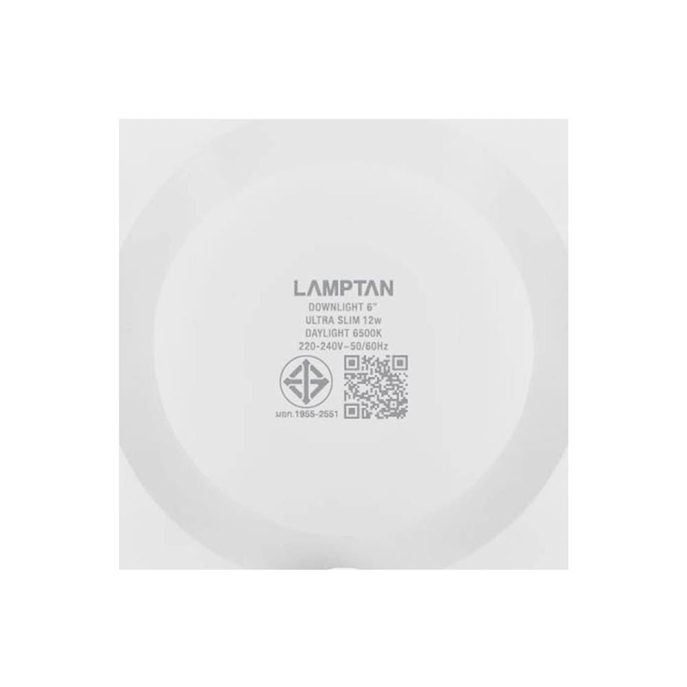 ดาวน์ไลท์ LED LAMPTAN CLICK&GO 6 นิ้ว 12 วัตต์ DAYLIGHT สีขาว