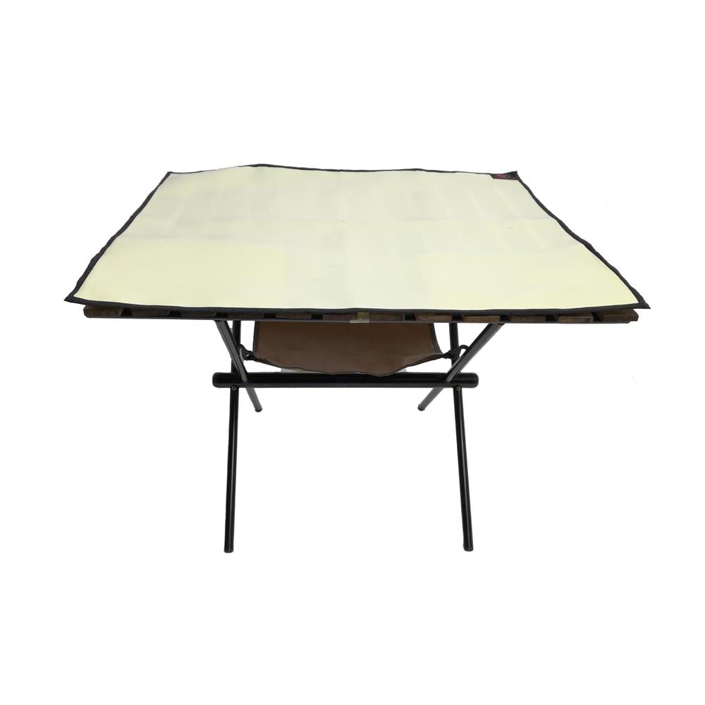 โต๊ะแคมป์ปิ้ง EQNOX FOLDING TABLE M สีเบจ