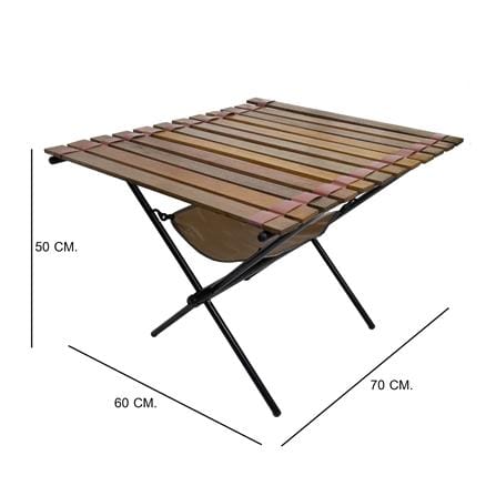 โต๊ะแคมป์ปิ้ง EQNOX FOLDING TABLE M สีเบจ_5