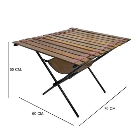 โต๊ะแคมป์ปิ้ง EQUINOX FOLDING TABLE M สีเบจ_5