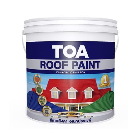 สีทาหลังคา TOA R193 สีแดง 1 แกลลอน_0
