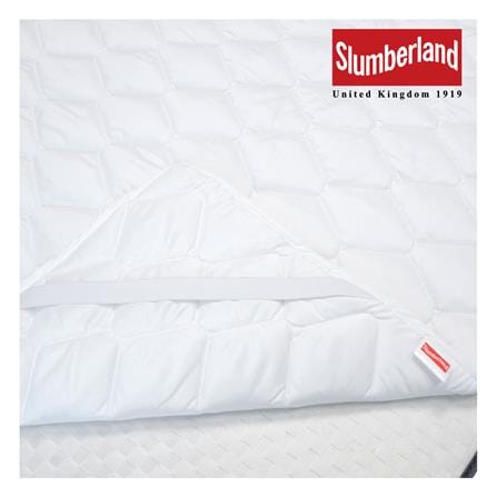 ผ้ารองกันเปื้อน QUEEN SIZE SLUMBERLAND ELASTIC สีขาว_3