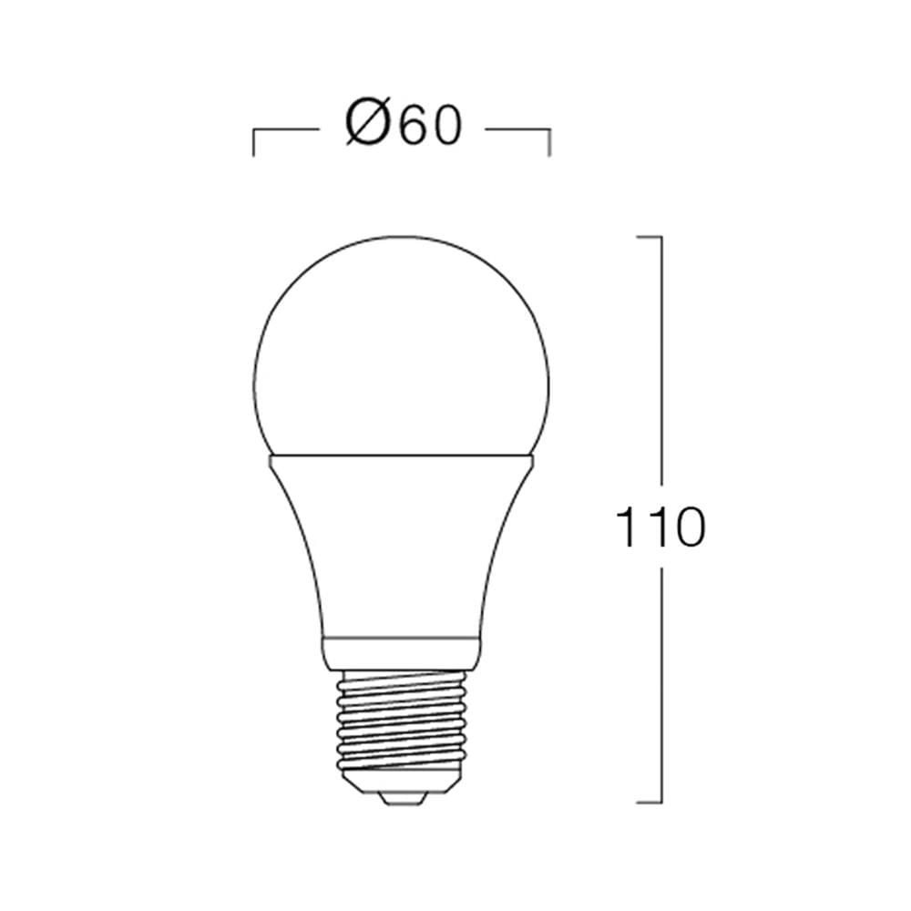 หลอด LED L&E 5 วัตต์ E27 WARM WHITE