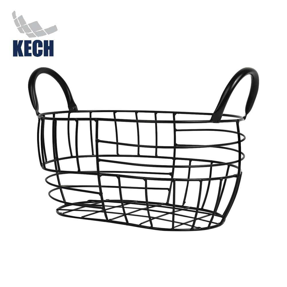 ตะกร้าผลไม้ทรงรี KECH HANDLE M 30 ซม. สีดำ_1