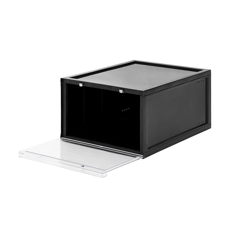 กล่องรองเท้า STACKO MAGNETIC LOCK 28X37X18.3 ซม. สีดำ