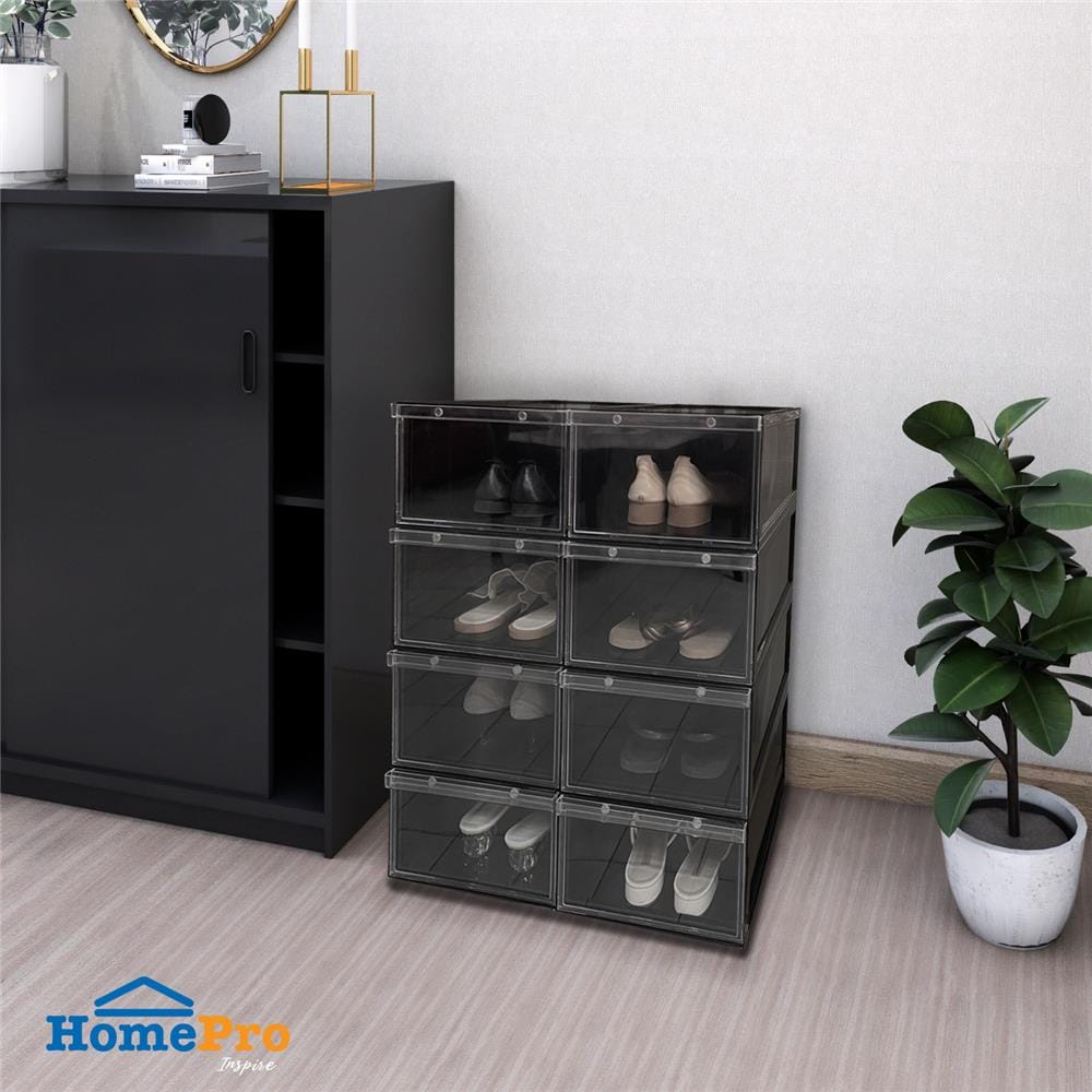 กล่องรองเท้า STACKO MAGNETIC LOCK 28X37X18.3 ซม. สีดำ