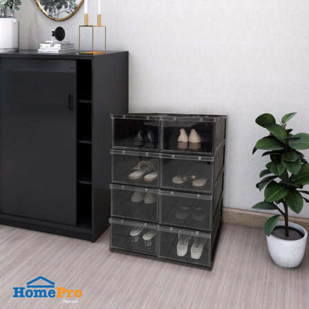 กล่องรองเท้า STACKO MAGNETIC LOCK 28X37X18.3 ซม. สีดำ_5