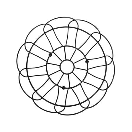 ตะกร้าผลไม้กลม KECH FLOWER 29 ซม. สีดำ_1