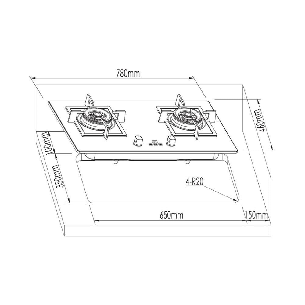 เตาฝัง+เครื่องดูดควัน FRANKE FG7226+CXW220FT905M