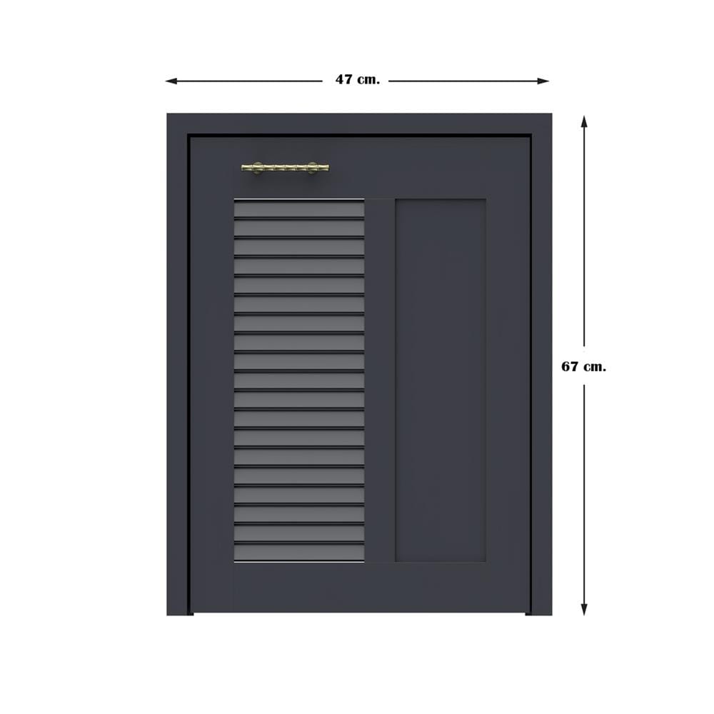 บานถังแก๊สเกล็ด JUPITER GREY GLORY 47x67 ซม.