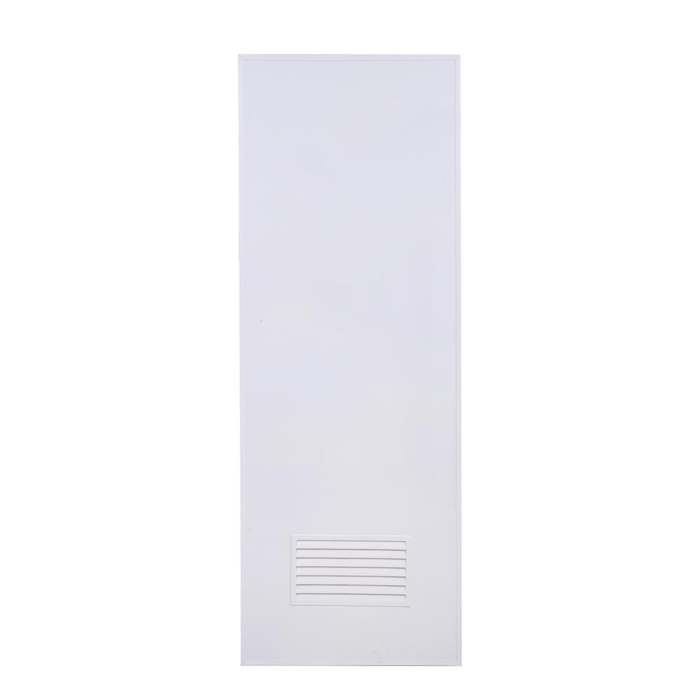 ชุดประตูห้องน้ำพร้อมวงกบ PVC AZLE AZ-P2 เกล็ดล่าง UV 70X180 ซม. สีขาว