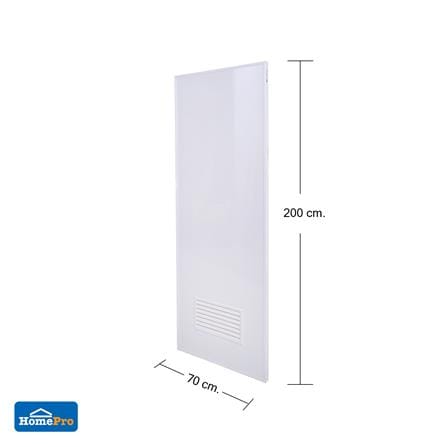 ชุดประตูห้องน้ำพร้อมวงกบ PVC AZLE AZ-P2 เกล็ดล่าง UV 70X200 ซม. สีขาว_5