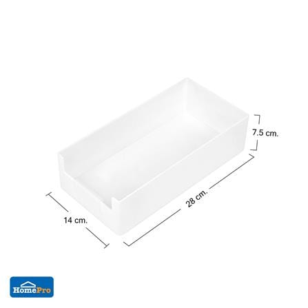 กล่องจัดระเบียบทรงเตี้ย KECH NEAT 14x28x7.5 ซม. ไซซ์ L_4