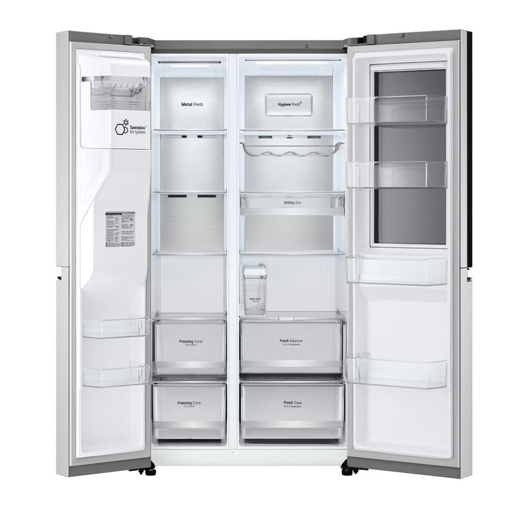 ตู้เย็น SIDE BY SIDE LG GC-X257CSES 22.4 คิว สีเงิน