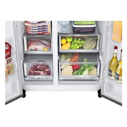 ตู้เย็น SIDE BY SIDE LG GC-X257CSES 22.4 คิว สีเงิน_6