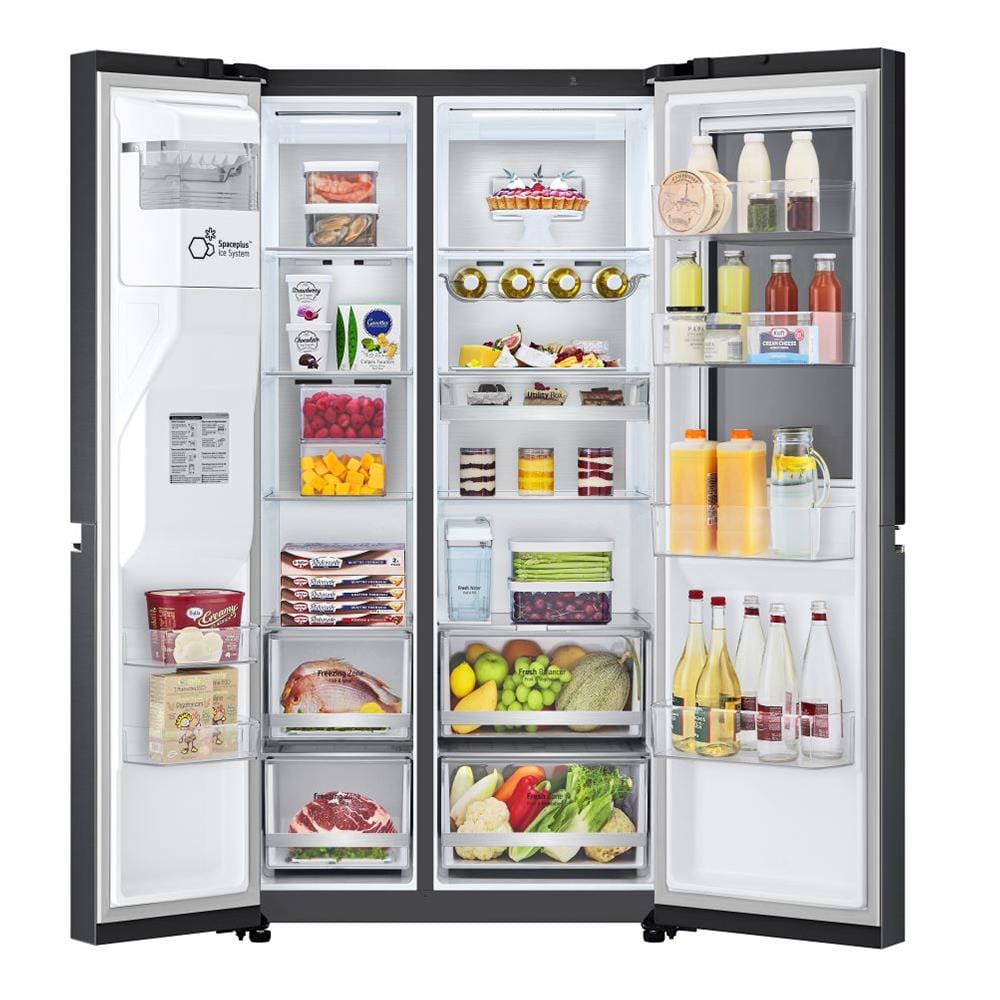 ตู้เย็น SIDE BY SIDE LG GC-X257CQES 22.4 คิว สีดำ