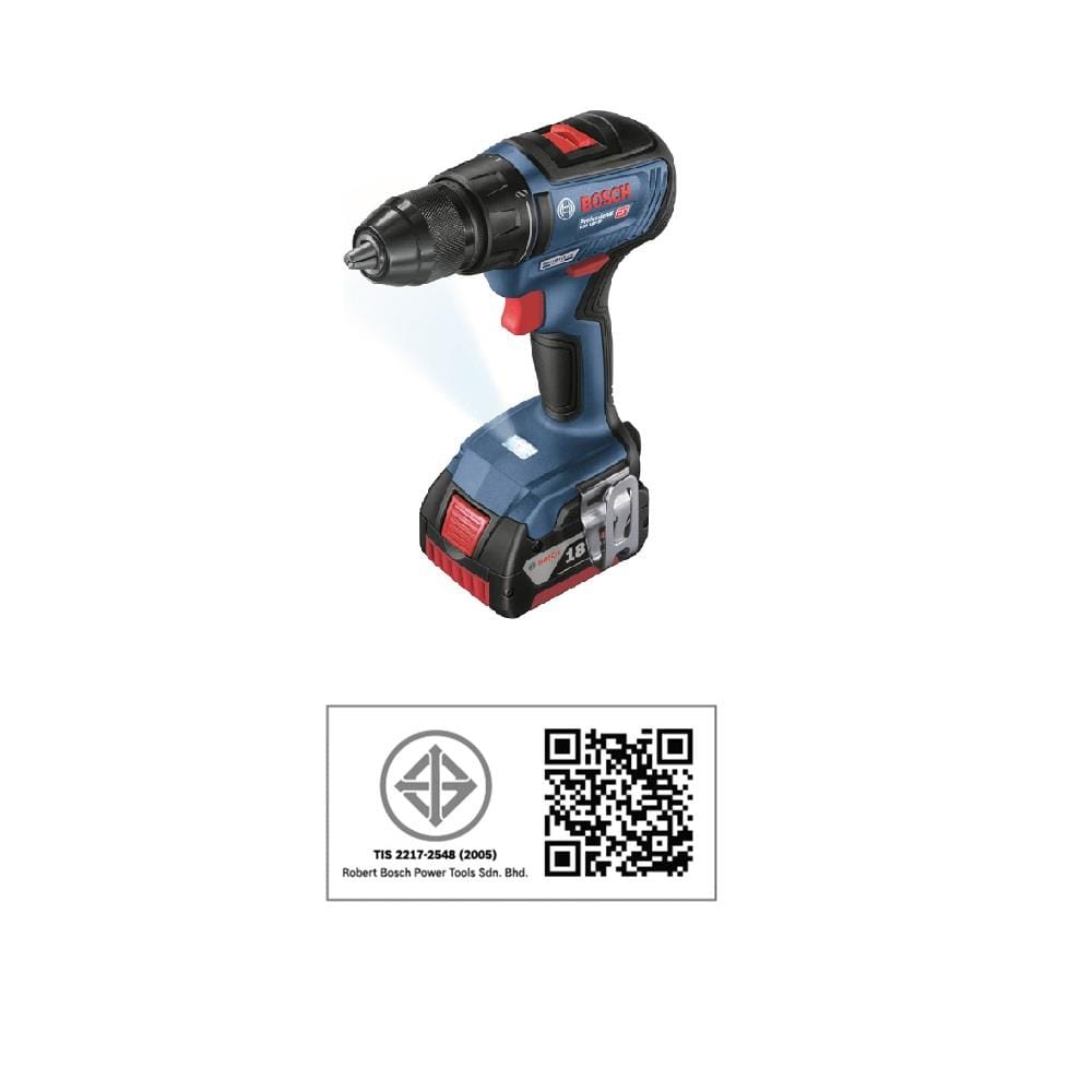 สว่านไร้สาย (พร้อมแบตเตอรี่) BOSCH GSR 18V-50 18 โวลต์