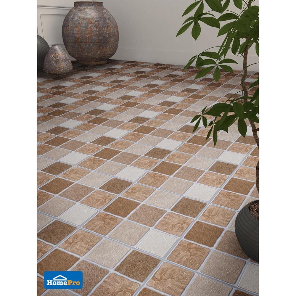 กระเบื้องพื้น 12x12 นิ้ว ภูผา เวต้า สโตน น้ำตาล PM 1M2