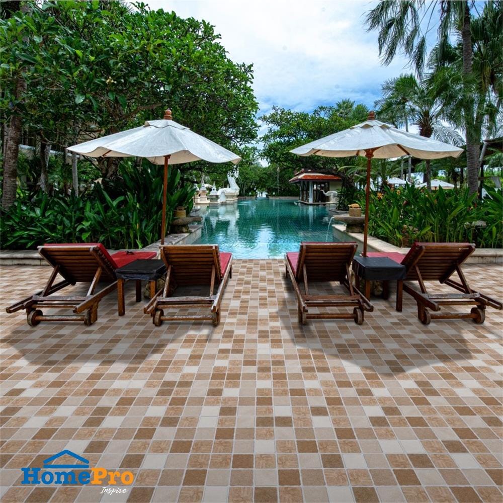 กระเบื้องพื้น 12x12 นิ้ว ภูผา เวต้า สโตน น้ำตาล PM 1M2