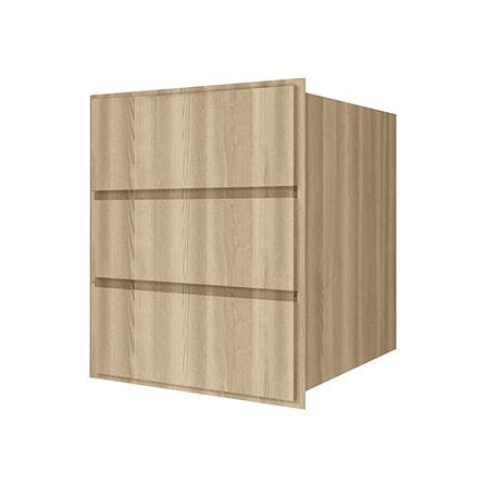 ตู้ลิ้นชัก 3 ชั้น WPC PARAZZO ENZO บานเพ่ 50x60 ซม. สีเนเชอรัลโอ๊ก_1