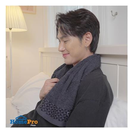ผ้าขนหนู HOME LIVING STYLE MORGAN 16X32 นิ้ว สีเทา_8