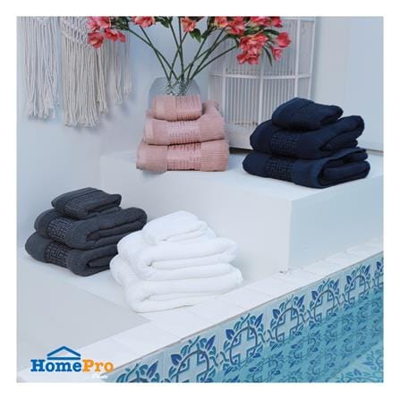 ผ้าขนหนู HOME LIVING STYLE CAMILA 27X54 นิ้ว สีเทา_5