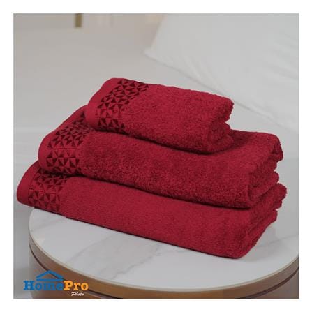 ผ้าขนหนู HOME LIVING STYLE MORGAN 16X32 นิ้ว สี MAROON_6