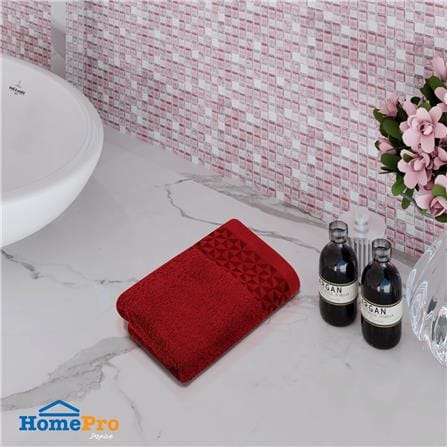 ผ้าขนหนู HOME LIVING STYLE MORGAN 30X60 นิ้ว สี MAROON_7