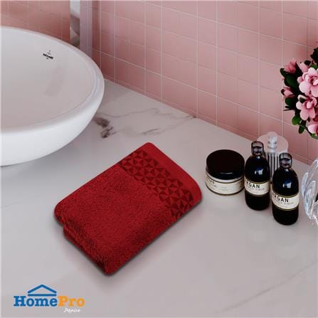 ผ้าขนหนู HOME LIVING STYLE MORGAN 27X54 นิ้ว สี MAROON_7