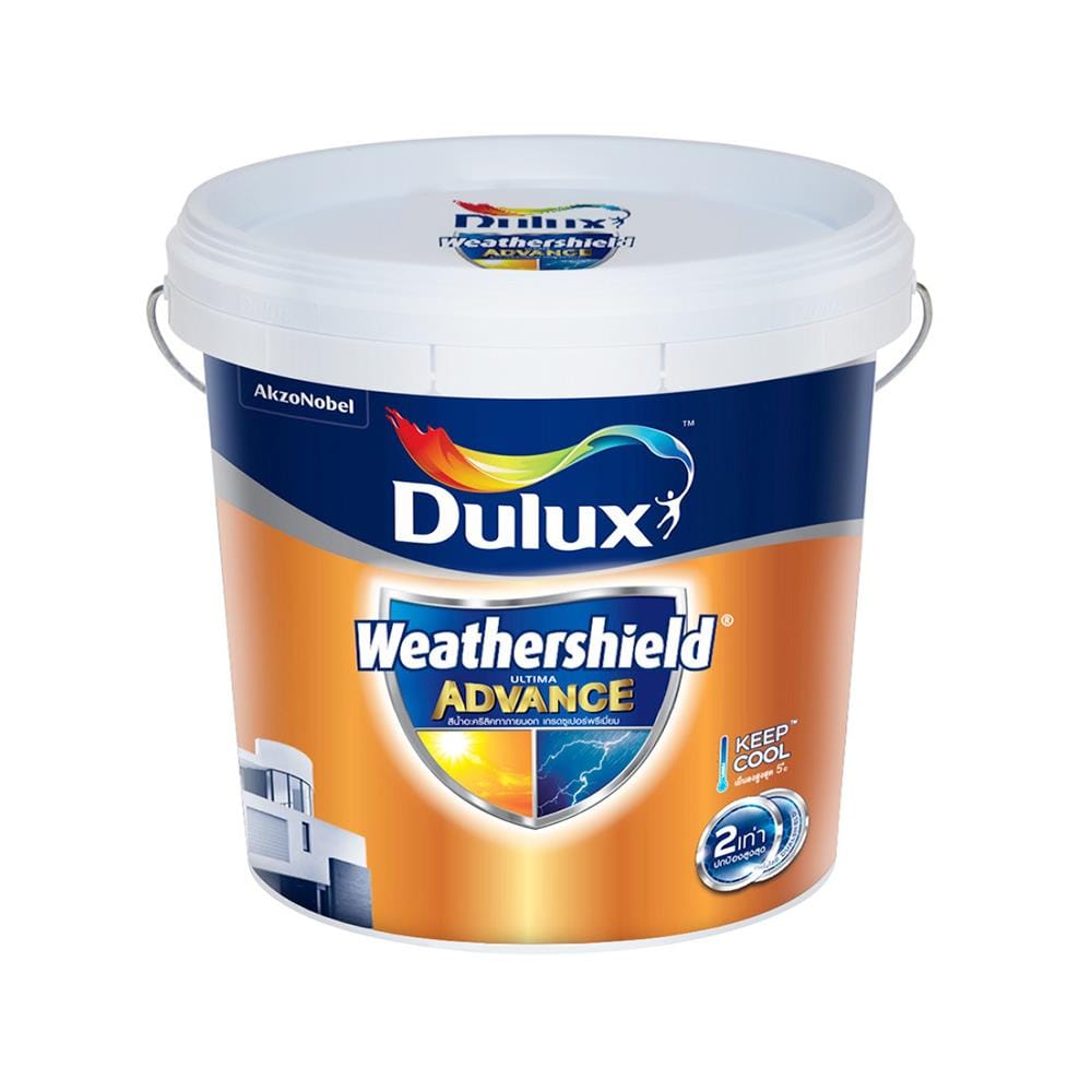 สีน้ำทาภายนอก ชนิดเนียน DULUX WEATHERSHIELD ULTIMA ADVANCE BASE A สีขาว 2.5 แกลลอน