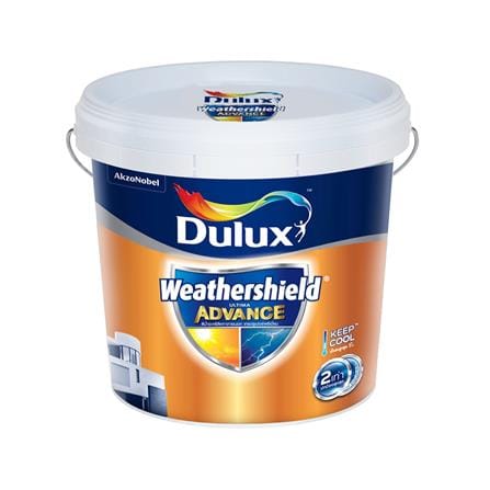 สีน้ำทาภายนอก ชนิดเนียน DULUX WEATHERSHIELD ULTIMA ADVANCE BASE A สีขาว 2.5 แกลลอน